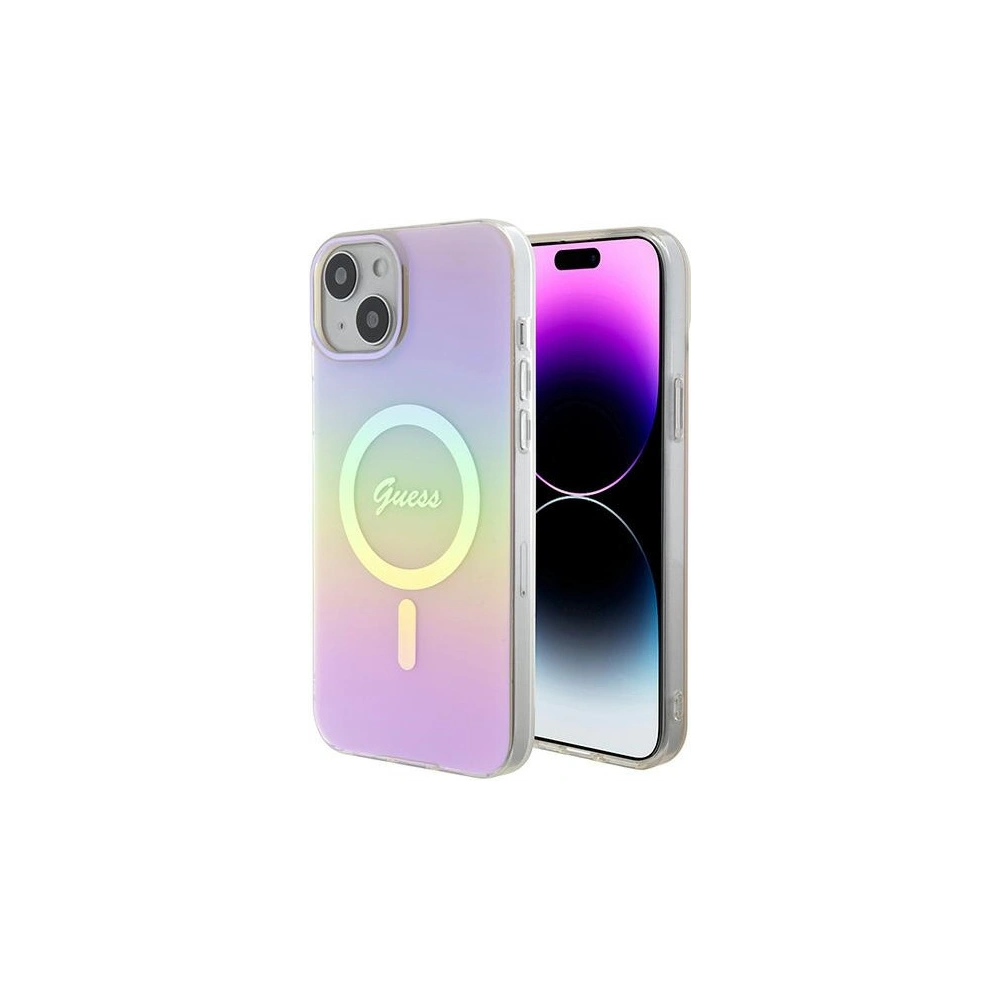 Hurtownia GSM - Etui Guess GUHMP15MHITSP Apple iPhone 15 Plus / 14 Plus hardcase IML Iridescent MagSafe růžový/pink - GUE2881 - {ean13} - Hurt