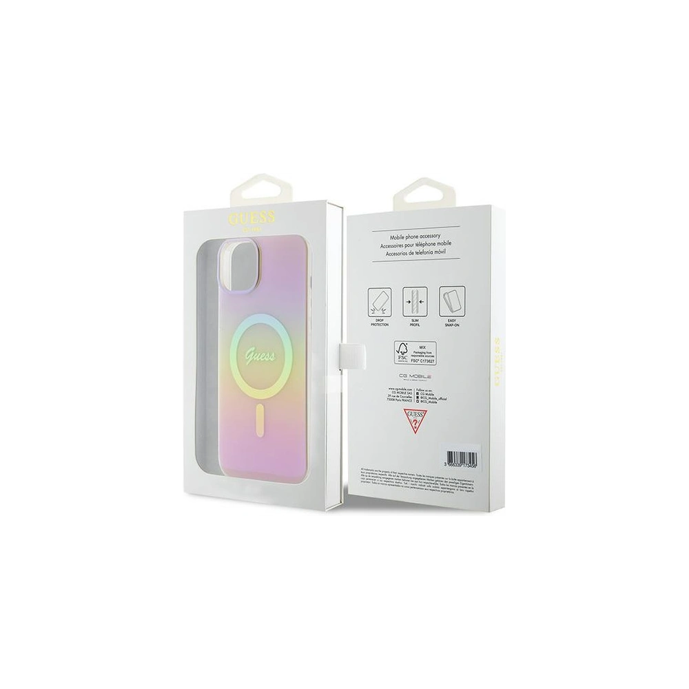 Hurtownia GSM - Etui Guess GUHMP15MHITSP Apple iPhone 15 Plus / 14 Plus hardcase IML Iridescent MagSafe růžový/pink - GUE2881 - {ean13} - Hurt