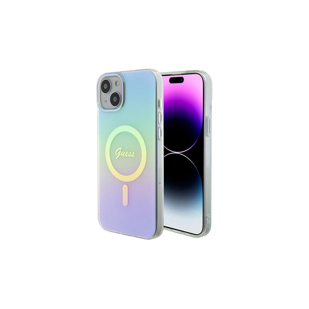 Hurtownia GSM - Etui Guess GUHMP15MHITSQ Apple iPhone 15 Plus / 14 Plus hardcase IML Iridescent MagSafe tyrkysový/turquoise - GUE2882 - {ean13} - Hurt