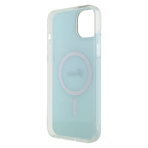 Etui Guess GUHMP15MHITSQ Apple iPhone 15 Plus / 14 Plus hardcase IML Iridescent MagSafe turkusowy/turquoise