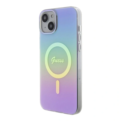 Etui Guess GUHMP15MHITSU Apple iPhone 15 Plus / 14 Plus hardcase IML Iridescent MagSafe fioletowy/purple