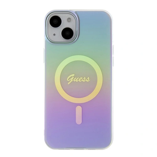 Etui Guess GUHMP15MHITSU Apple iPhone 15 Plus / 14 Plus hardcase IML Iridescent MagSafe fioletowy/purple