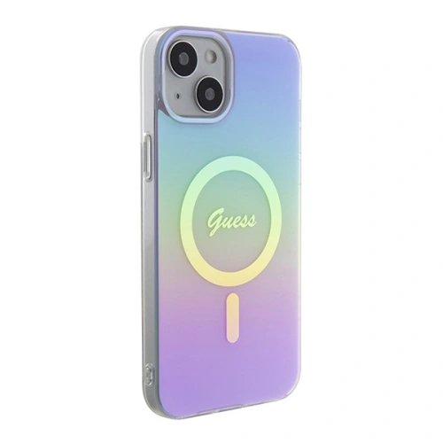 Etui Guess GUHMP15MHITSU Apple iPhone 15 Plus / 14 Plus hardcase IML Iridescent MagSafe fioletowy/purple