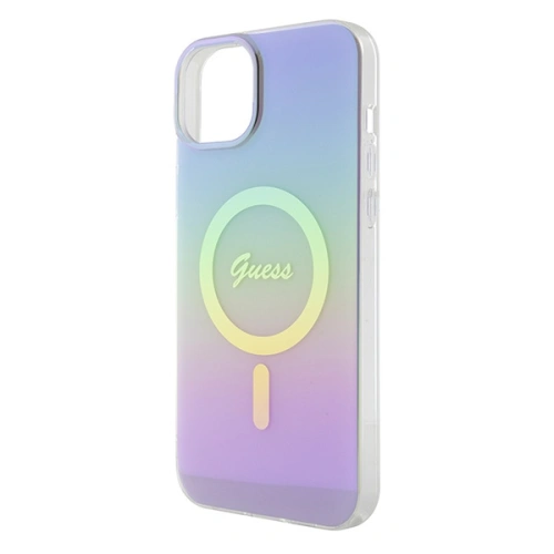 Etui Guess GUHMP15MHITSU Apple iPhone 15 Plus / 14 Plus hardcase IML Iridescent MagSafe fioletowy/purple