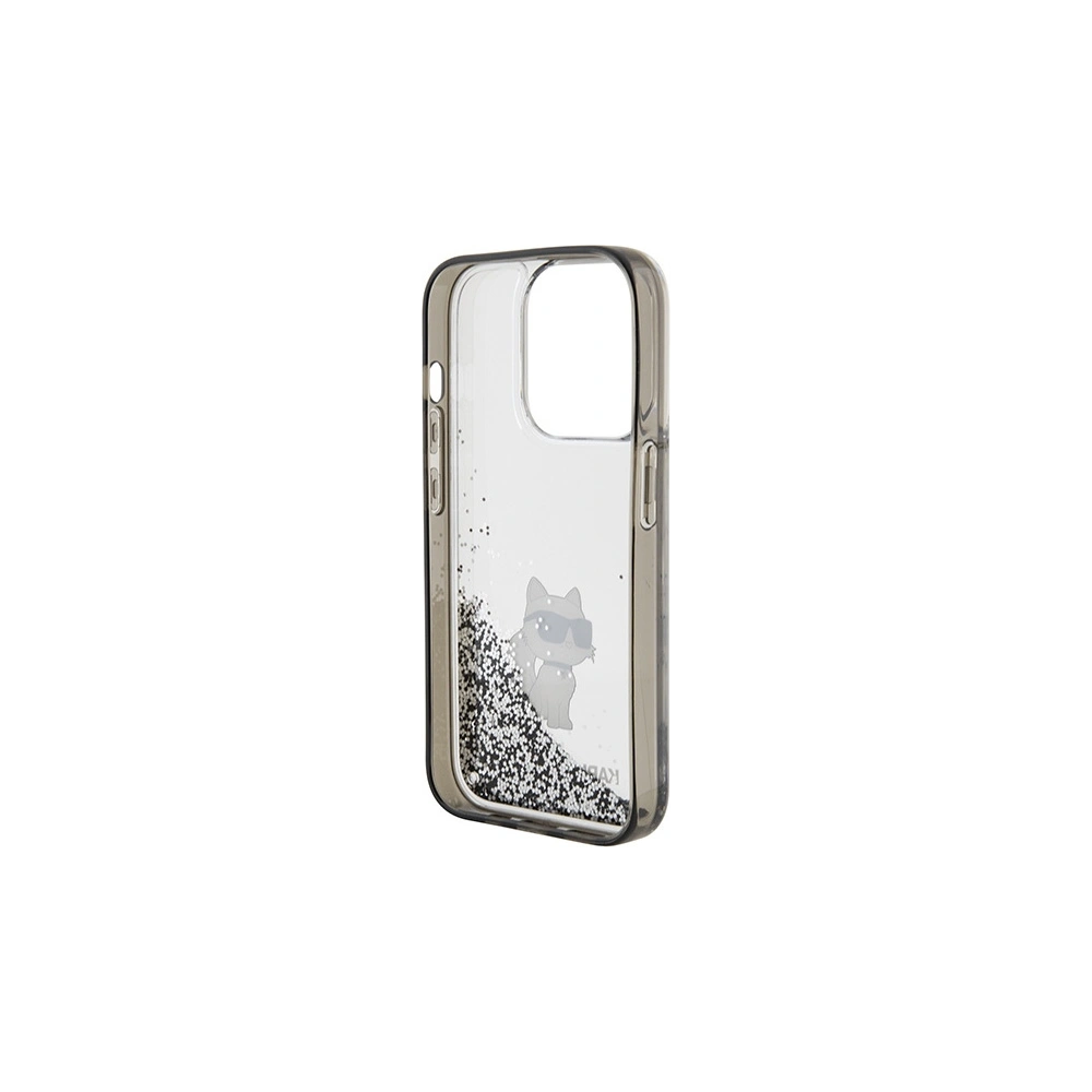 Hurtownia GSM - Etui Karl Lagerfeld KLHCP15LLKCNSK Apple iPhone 15 Pro hardcase Liquid Glitter Choupette průhledné - KLD1696 - {ean13} - Hurt