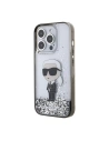 Hurtownia GSM - Etui Karl Lagerfeld KLHCP15LLKKNSK Apple iPhone 15 Pro hardcase Liquid Glitter Ikonik transparentní - KLD1697 - {ean13} - Hurt