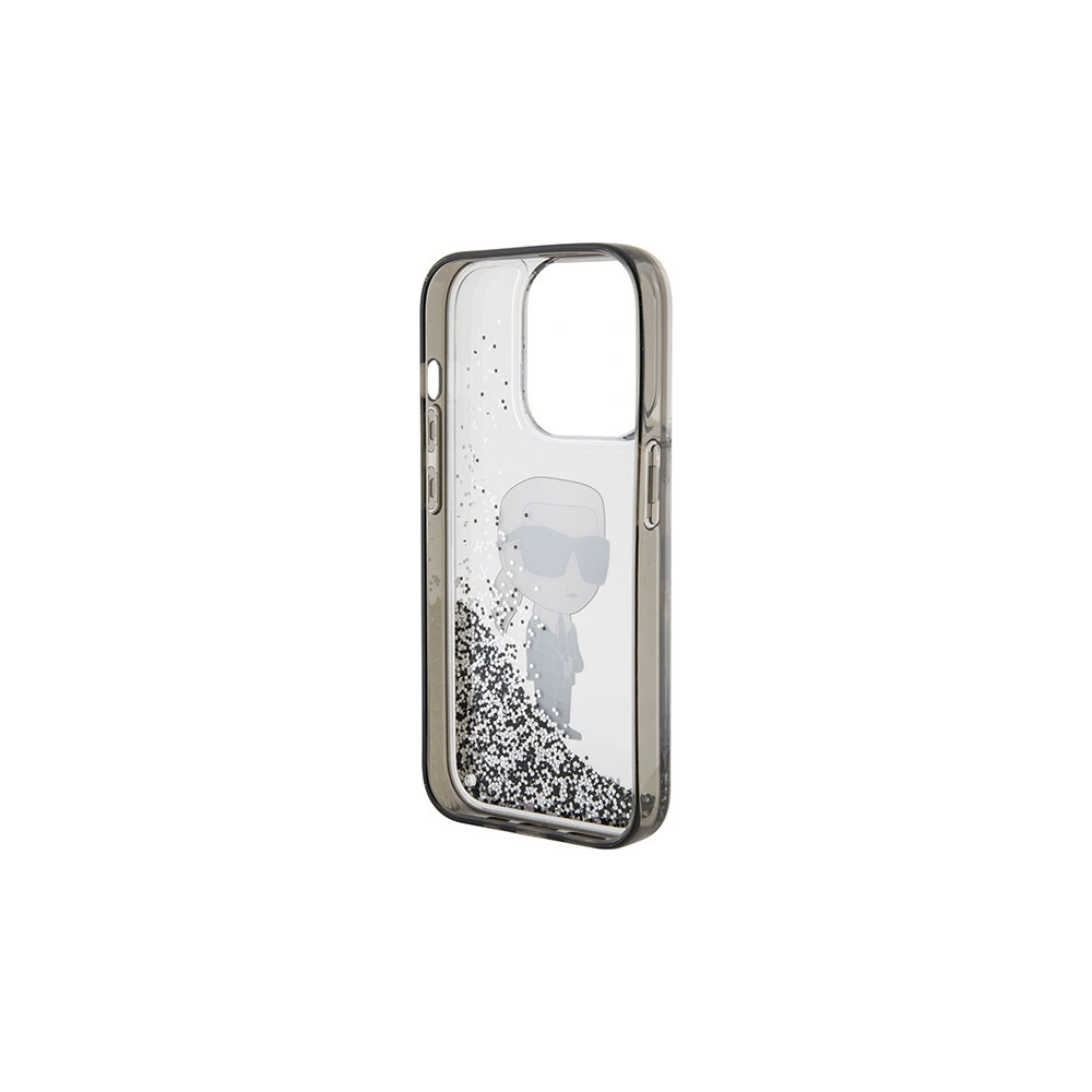 Hurtownia GSM - Etui Karl Lagerfeld KLHCP15LLKKNSK Apple iPhone 15 Pro hardcase Liquid Glitter Ikonik transparentní - KLD1697 - {ean13} - Hurt
