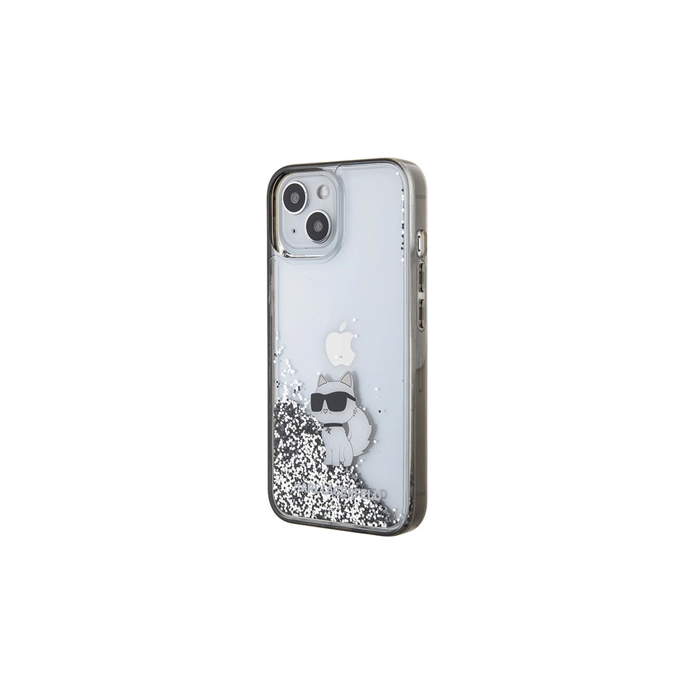 Wholesale Karl Lagerfeld KLHCP15SLKCNSK Apple iPhone 15 hardcase Liquid Glitter Choupette transparent - KLD1698 - {ean13} - Hurt