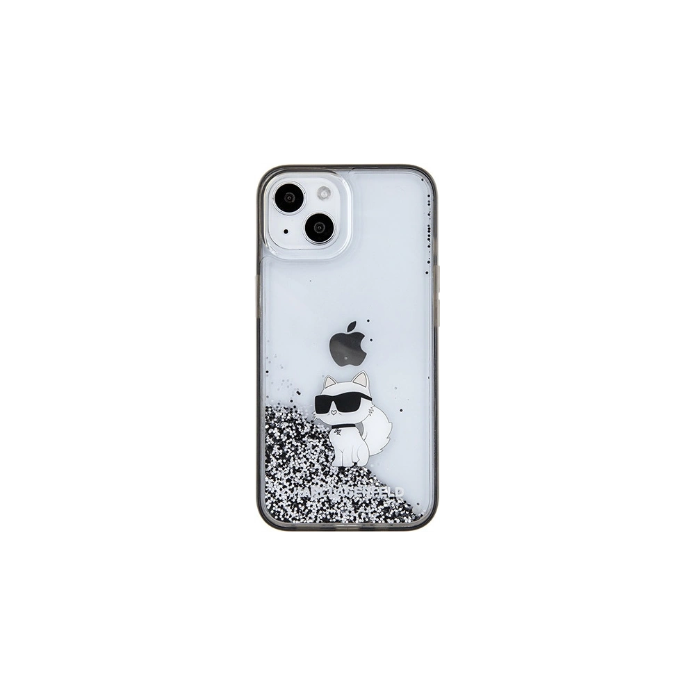 Hurtownia GSM - Case Karl Lagerfeld KLHCP15SLKCNSK Apple iPhone 15 Hardcase Liquid Glitter Choupette transparent - KLD1698 - {ean13} - Hurt