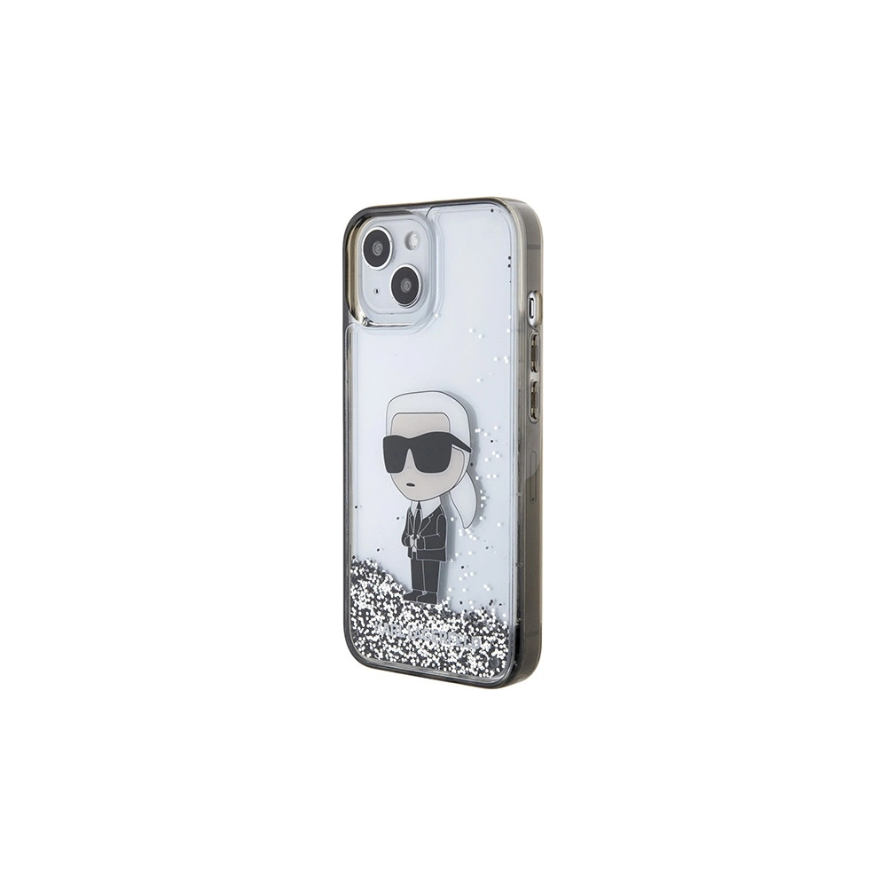 Hurtownia GSM - Etui Karl Lagerfeld KLHCP15SLKKNSK Apple iPhone 15 hardcase Liquid Glitter Ikonik transparentní - KLD1699 - {ean13} - Hurt