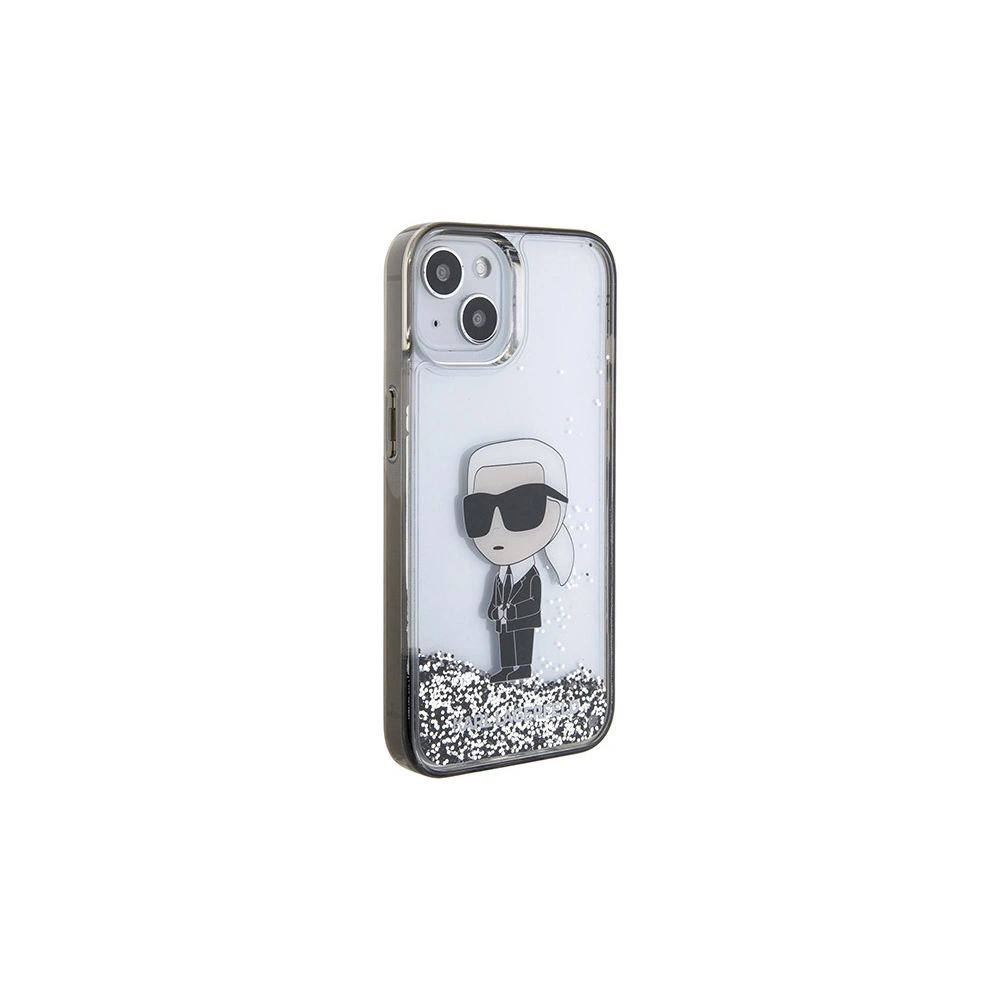 Hurtownia GSM - Etui Karl Lagerfeld KLHCP15SLKKNSK Apple iPhone 15 hardcase Liquid Glitter Ikonik transparentní - KLD1699 - {ean13} - Hurt