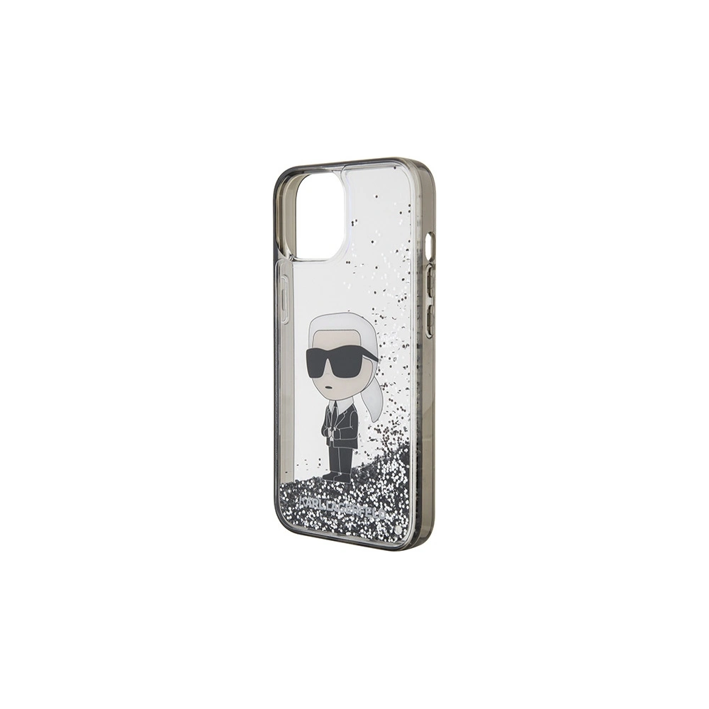 Hurtownia GSM - Etui Karl Lagerfeld KLHCP15SLKKNSK Apple iPhone 15 hardcase Liquid Glitter Ikonik transparentní - KLD1699 - {ean13} - Hurt