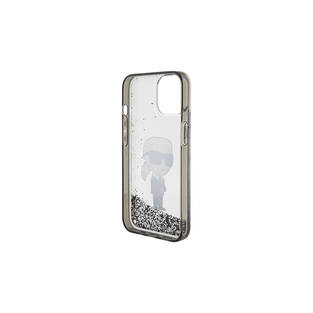 Hurtownia GSM - Etui Karl Lagerfeld KLHCP15SLKKNSK Apple iPhone 15 hardcase Liquid Glitter Ikonik transparentní - KLD1699 - {ean13} - Hurt