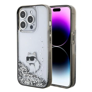 Hurtownia GSM - Etui Karl Lagerfeld KLHCP15XLKCNSK Apple iPhone 15 Pro Max hardcase Liquid Glitter Choupette průhledné - KLD1700 - {ean13} - Hurt