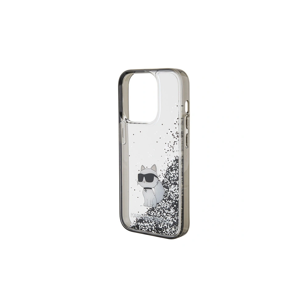 Hurtownia GSM - Etui Karl Lagerfeld KLHCP15XLKCNSK Apple iPhone 15 Pro Max hardcase Liquid Glitter Choupette průhledné - KLD1700 - {ean13} - Hurt