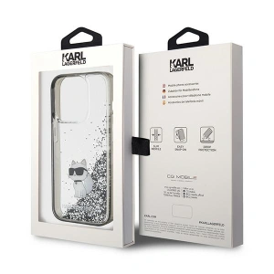 Hurtownia GSM - Etui Karl Lagerfeld KLHCP15XLKCNSK Apple iPhone 15 Pro Max hardcase Liquid Glitter Choupette průhledné - KLD1700 - {ean13} - Hurt