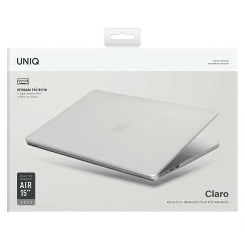 Etui UNIQ Claro Apple MacBook Air 15 2023 przezroczysty/dove matte clear