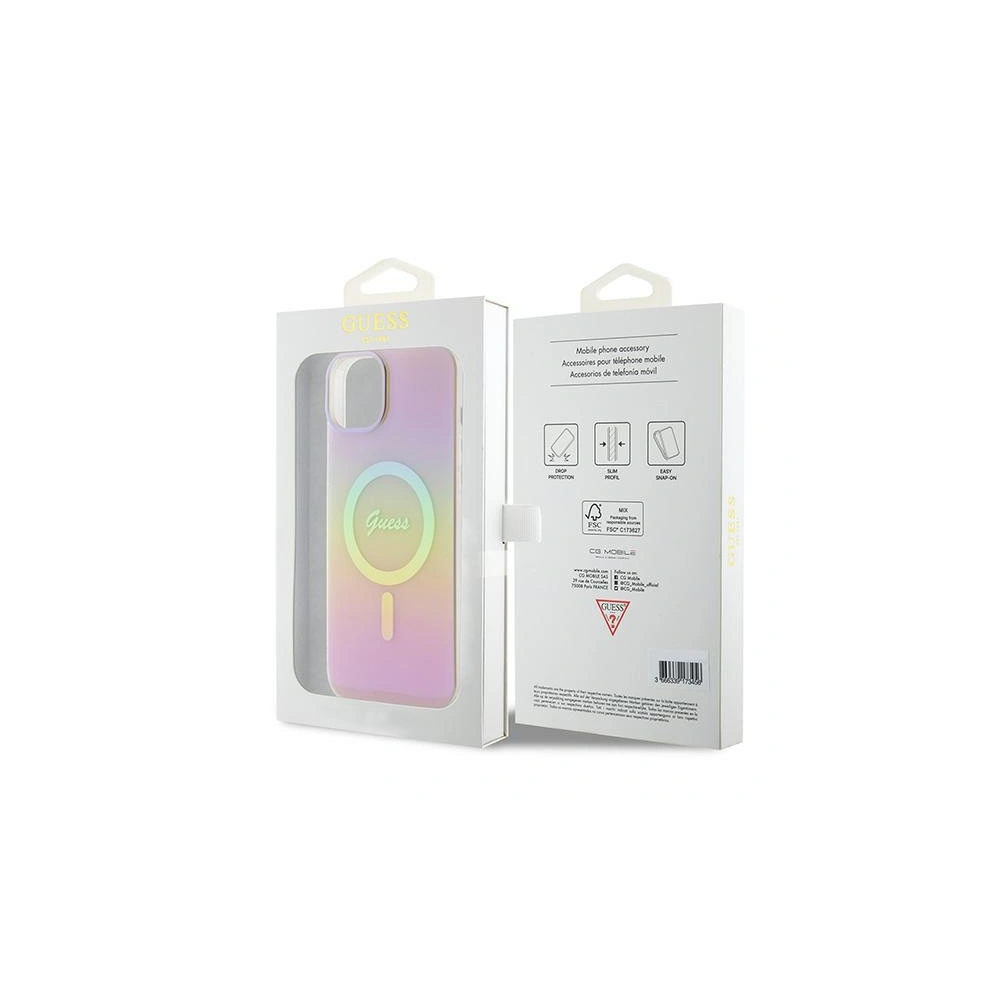 Hurtownia GSM - Etui Guess GUHMP15SHITSP Apple iPhone 15 hardcase IML Iridescent MagSafe różowy/pink - GUE2885 - {ean13} - Hurt