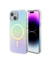 Etui Guess GUHMP15SHITSQ Apple iPhone 15 hardcase IML Iridescent MagSafe turkusowy/turquoise