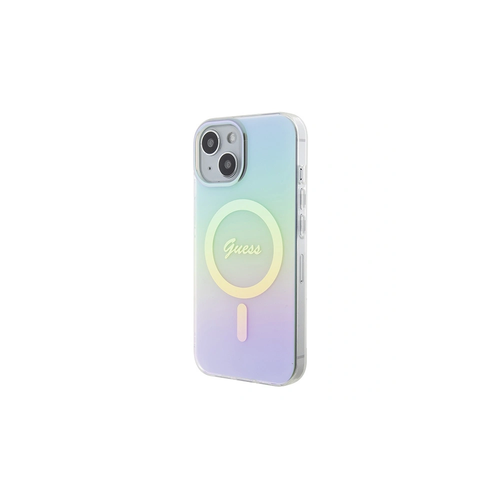 Hurtownia GSM - Etui Guess GUHMP15SHITSQ Apple iPhone 15 hardcase IML Iridescent MagSafe tyrkysový/turquoise - GUE2886 - {ean13} - Hurt