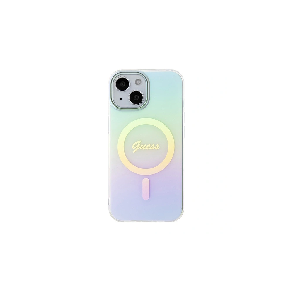 Hurtownia GSM - Etui Guess GUHMP15SHITSQ Apple iPhone 15 hardcase IML Iridescent MagSafe turkusowy/turquoise - GUE2886 - {ean13} - Hurt