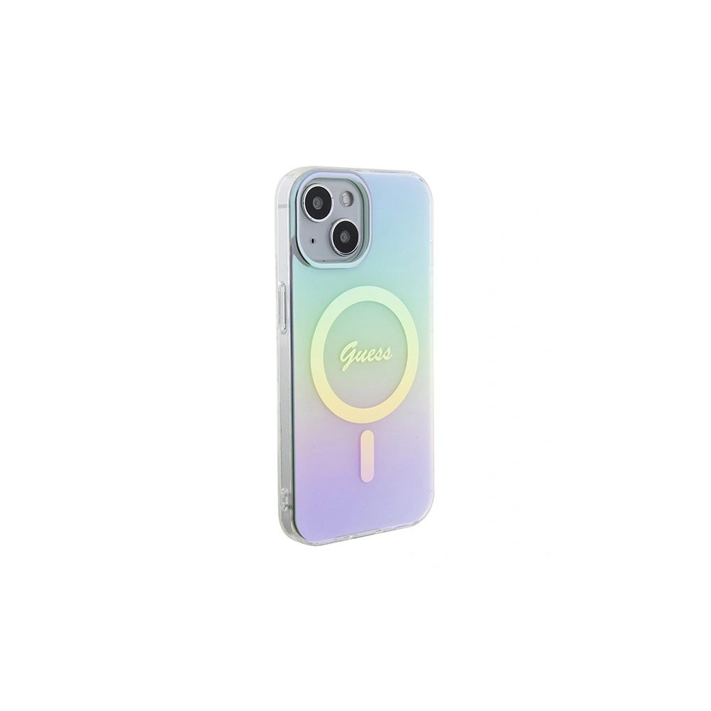 Hurtownia GSM - Etui Guess GUHMP15SHITSQ Apple iPhone 15 hardcase IML Iridescent MagSafe tyrkysový/turquoise - GUE2886 - {ean13} - Hurt