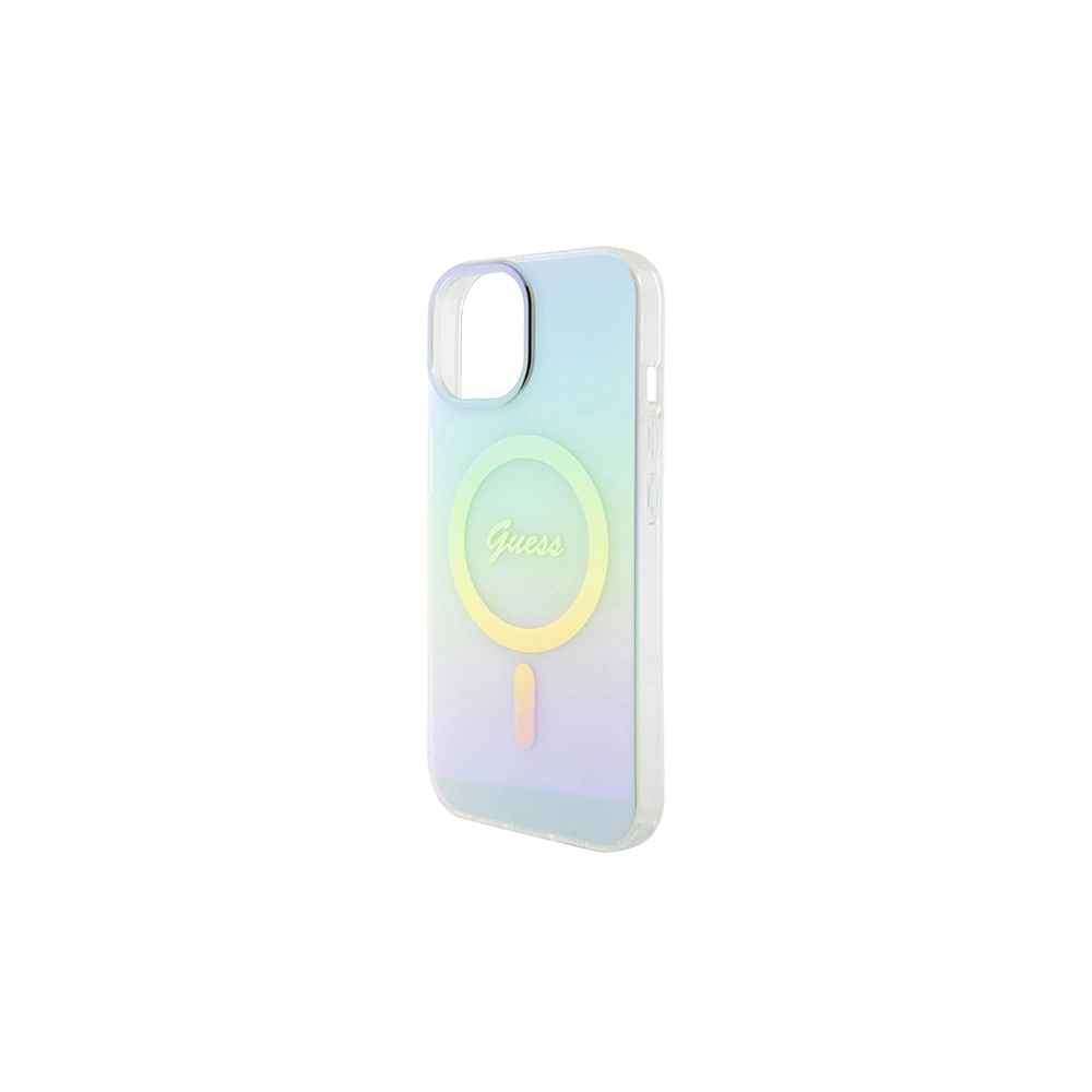 Hurtownia GSM - Etui Guess GUHMP15SHITSQ Apple iPhone 15 hardcase IML Iridescent MagSafe turkusowy/turquoise - GUE2886 - {ean13} - Hurt