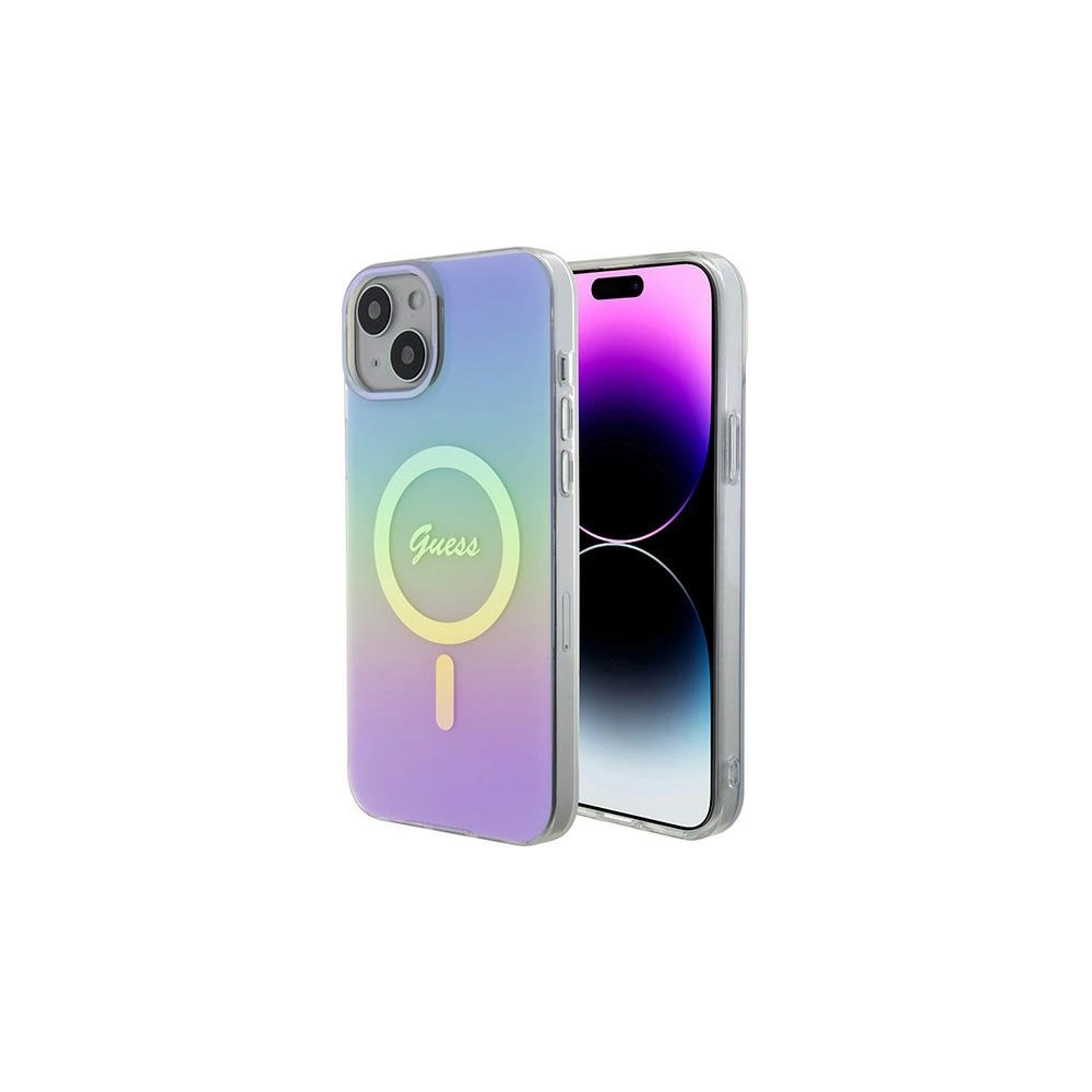 Hurtownia GSM - Etui Guess GUHMP15SHITSU Apple iPhone 15 hardcase IML Iridescent MagSafe violet/purple - GUE2887 - {ean13} - Hurt