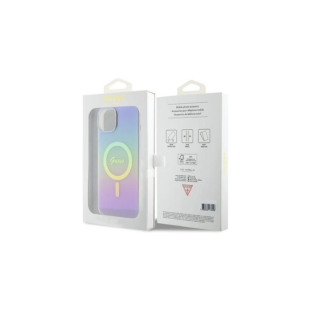 Hurtownia GSM - Etui Guess GUHMP15SHITSU Apple iPhone 15 hardcase IML Iridescent MagSafe violet/purple - GUE2887 - {ean13} - Hurt