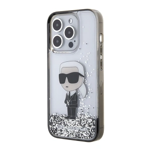 Hurtownia GSM - Etui Karl Lagerfeld KLHCP15XLKKNSK Apple iPhone 15 Pro Max hardcase Liquid Glitter Ikonik průhledné - KLD1701 - {ean13} - Hurt
