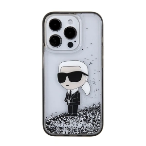 Hurtownia GSM - Etui Karl Lagerfeld KLHCP15XLKKNSK Apple iPhone 15 Pro Max hardcase Liquid Glitter Ikonik átlátszó - KLD1701 - {ean13} - Hurt
