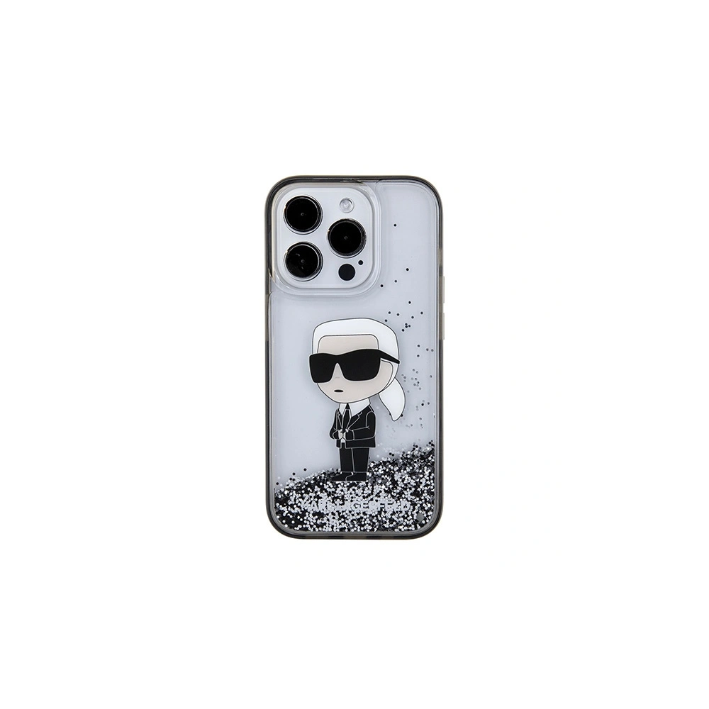 Hurtownia GSM - Etui Karl Lagerfeld KLHCP15XLKKNSK Apple iPhone 15 Pro Max hardcase Liquid Glitter Ikonik průhledné - KLD1701 - {ean13} - Hurt
