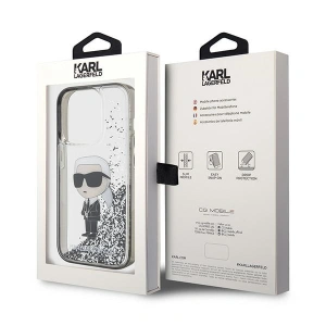 Hurtownia GSM - Etui Karl Lagerfeld KLHCP15XLKKNSK Apple iPhone 15 Pro Max hardcase Liquid Glitter Ikonik průhledné - KLD1701 - {ean13} - Hurt