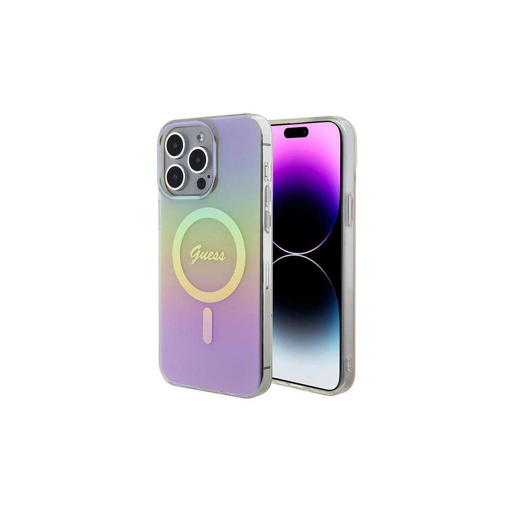 Hurtownia GSM - Etui Guess GUHMP15XHITSP Apple iPhone 15 Pro Max hardcase IML Iridescent MagSafe roz (pink) - GUE2889 - {ean13} - Hurt
