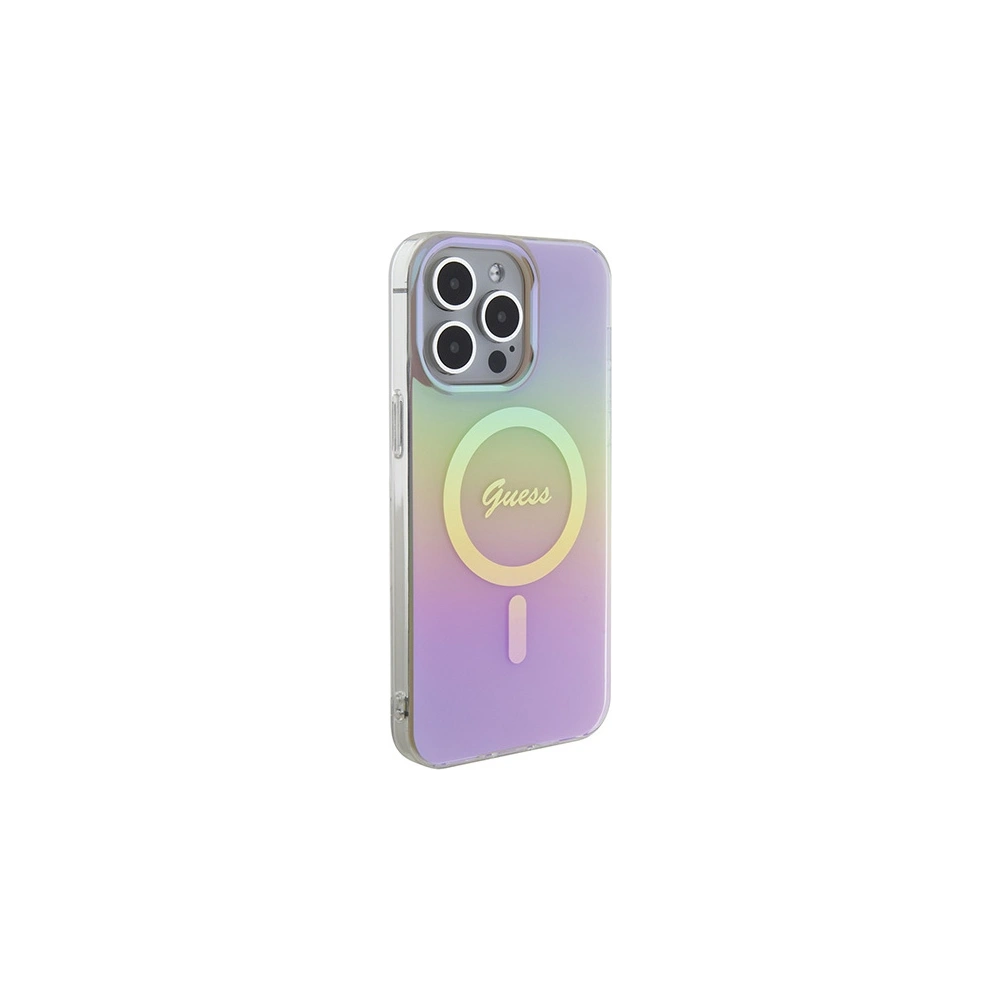Wholesale Guess GUHMP15XHITSP Apple iPhone 15 Pro Max hardcase IML Iridescent MagSafe pink - GUE2889 - {ean13} - Hurt