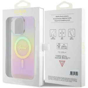 Hurtownia GSM - Etui Guess GUHMP15XHITSP Apple iPhone 15 Pro Max hardcase IML Iridescent MagSafe růžový/pink - GUE2889 - {ean13} - Hurt