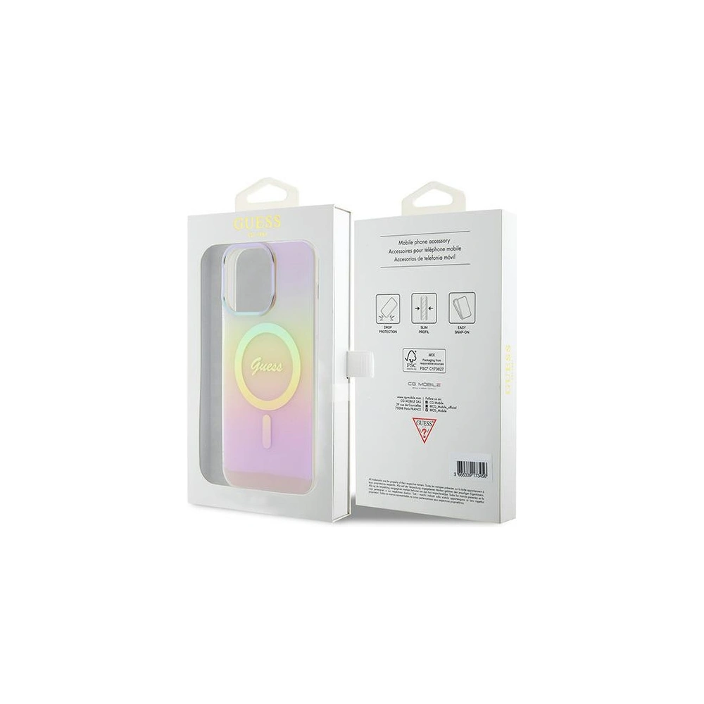 Hurtownia GSM - Etui Guess GUHMP15XHITSP Apple iPhone 15 Pro Max hardcase IML Iridescent MagSafe růžový/pink - GUE2889 - {ean13} - Hurt