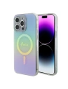 Case Guess GUHMP15XHITSQ Apple iPhone 15 Pro Max Hardcase IML Iridescent MagSafe türkis/turquoise