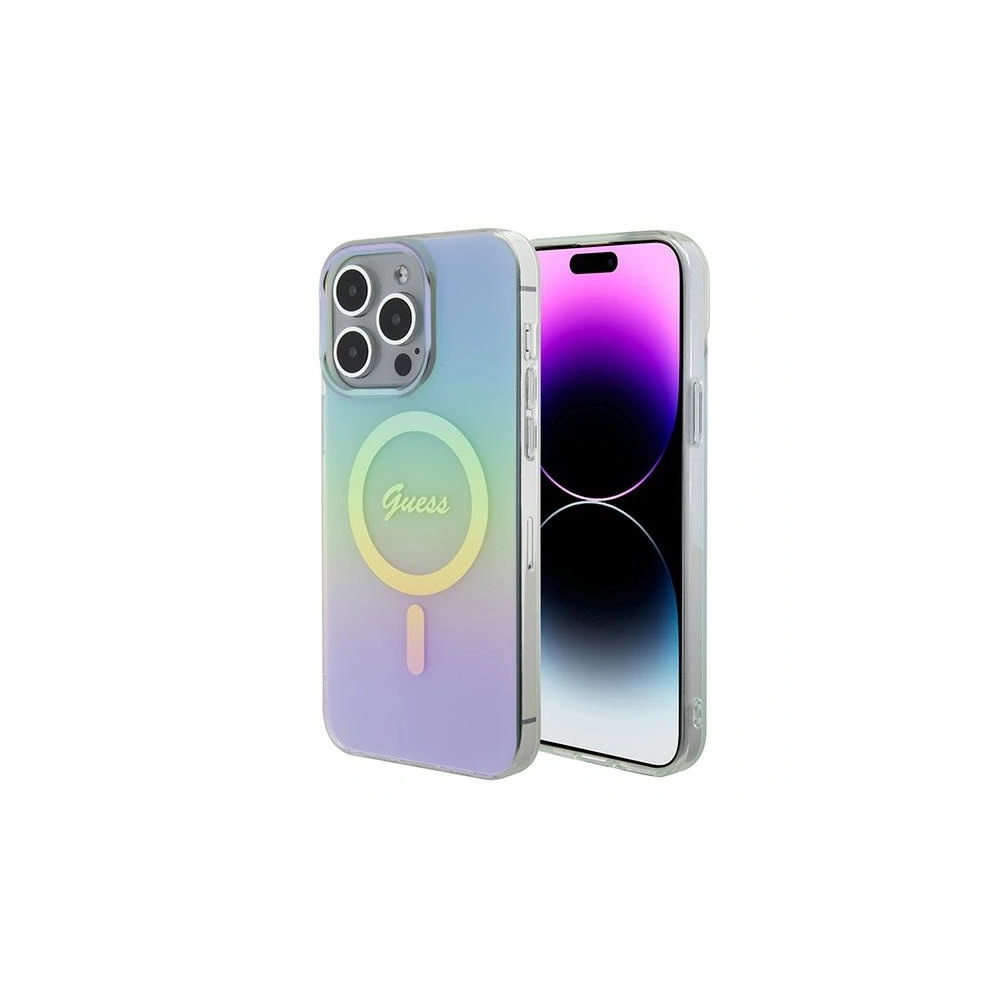 Hurtownia GSM - Etui Guess GUHMP15XHITSQ Apple iPhone 15 Pro Max hardcase IML Iridescent MagSafe turcoaz/turquoise - GUE2890 - {ean13} - Hurt