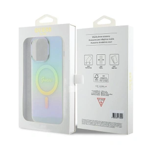 Hurtownia GSM - Etui Guess GUHMP15XHITSQ Apple iPhone 15 Pro Max hardcase IML Iridescent MagSafe tyrkysový/turquoise - GUE2890 - {ean13} - Hurt