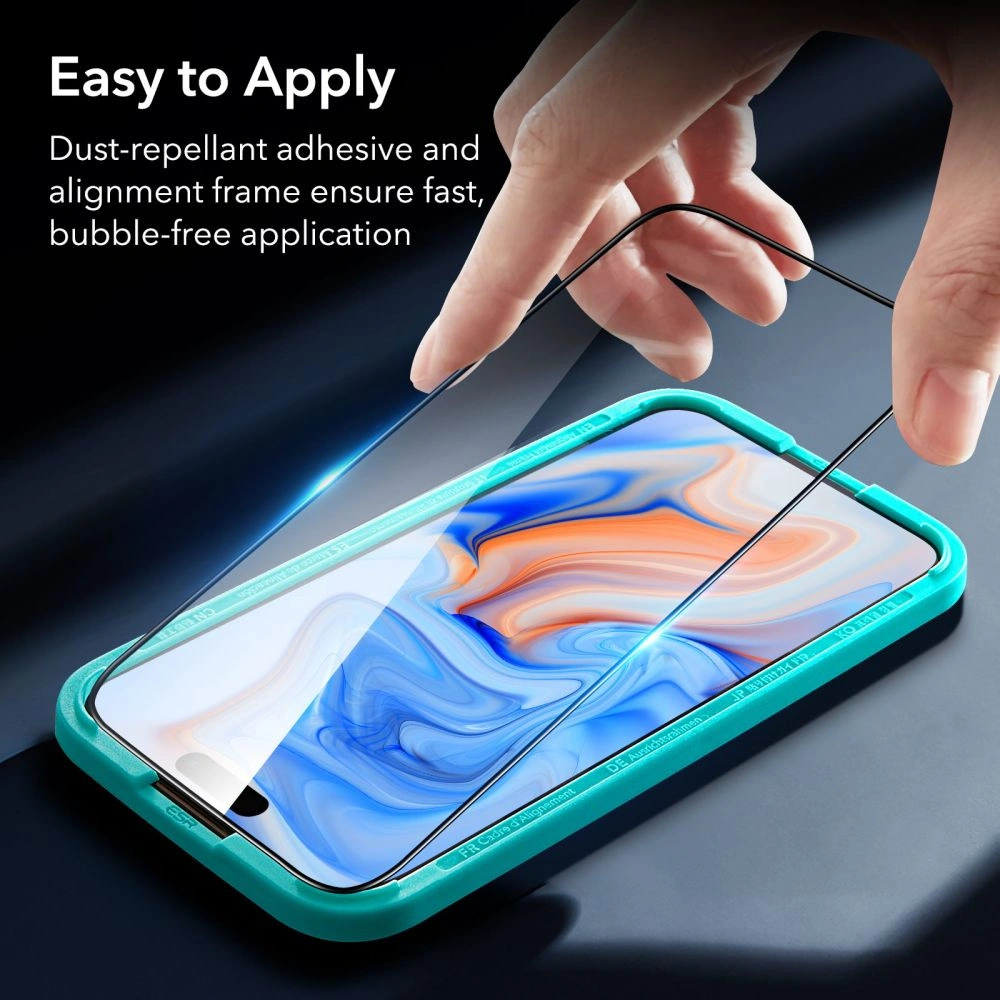 Hurtownia GSM - Edzett üveg ESR Armorite Apple iPhone 15 Fekete - ESR733 - {ean13} - Hurt