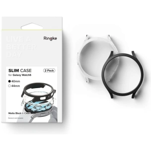Hurtownia GSM - Etui Ringke Slim Samsung Galaxy Watch 6 40mm Clear & Black [2 PACK] - RGK1830 - {ean13} - Hurt