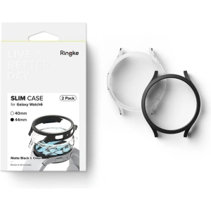 Hurtownia GSM - Case Ringke Slim Samsung Galaxy Watch 6 44mm Klar & Schwarz [2 PACK] - RGK1831 - {ean13} - Hurt
