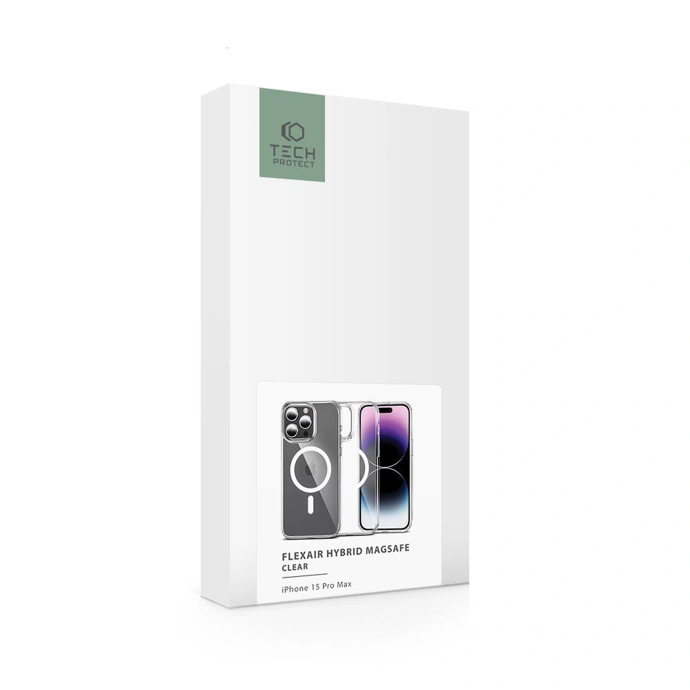 Hurtownia GSM - Etui Tech-Protect Flexair Hybrid MagSafe Apple iPhone 15 Pro Max Clear - THP2291 - {ean13} - Hurt