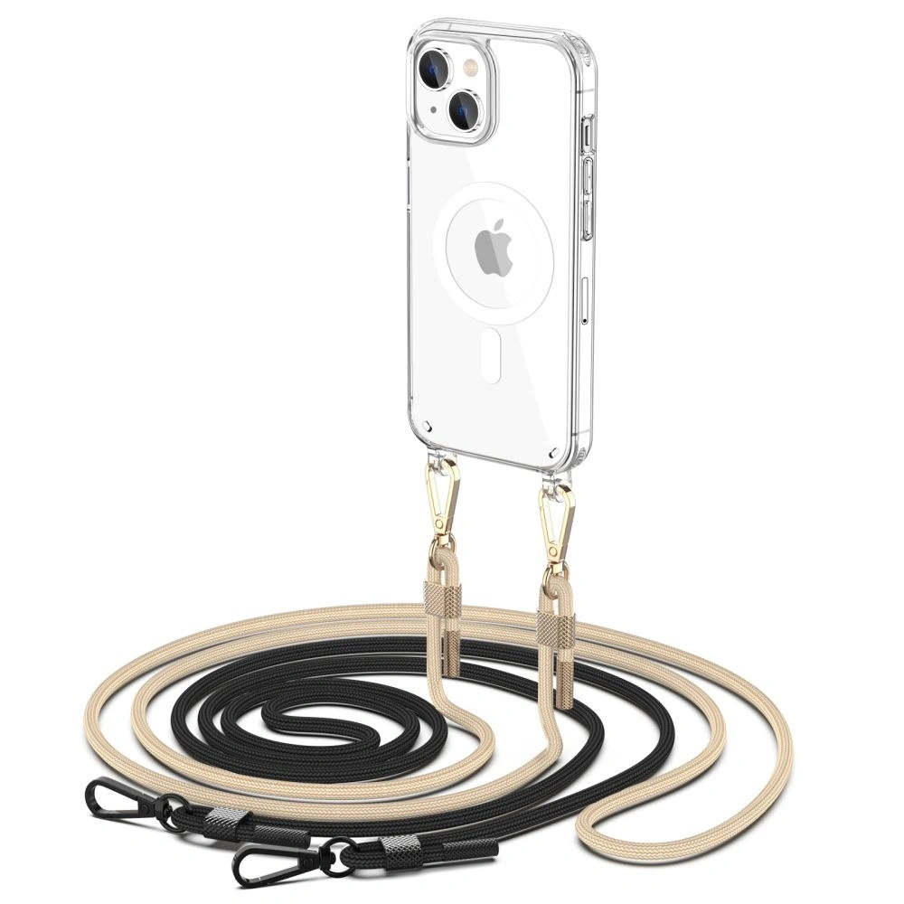 Hurtownia GSM - Etui Tech-Protect Flexair Chain MagSafe Apple iPhone 15 Negru & Bej - THP2294 - {ean13} - Hurt