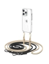 Etui Tech-Protect Flexair Chain MagSafe Apple iPhone 15 Pro Fekete és Bézs