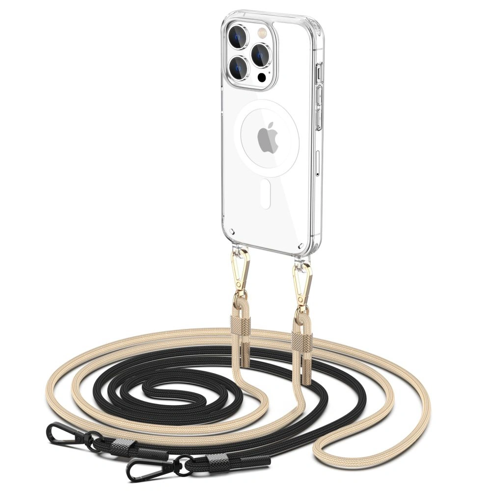Wholesale Tech-Protect Flexair Chain MagSafe Apple iPhone 15 Pro Max Black & Beige - THP2297 - {ean13} - Hurt