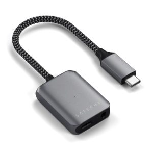Hurtownia GSM - Adapter Satechi USB-C-ről Audio-ra / alumínium USB-C eszközök USB-C PD 3.0 jack 3.5mm - STH90 - {ean13} - Hurt