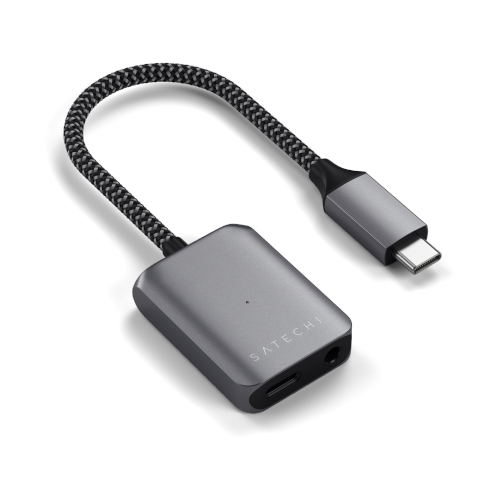 Hurtownia Satechi - 879961008970 - STH90 - Adapter Satechi z USB-C na Audio / USB-C aluminiowy do urządzeń audio USB-C PD 3.0 jack 3.5mm - B2B homescreen
