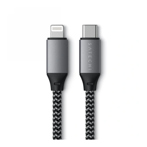 Kabel Satechi USB-C / lightning 25cm space gray